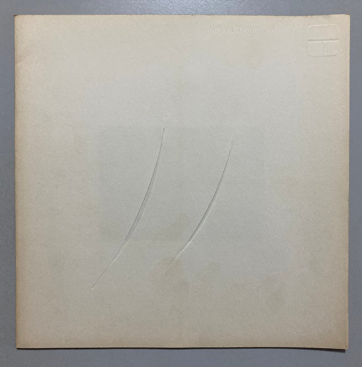Lucio Fontana 1962 Tokyo Gallery Exhibition Catalogue Concetto Spaziale