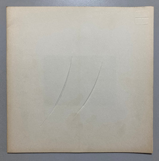 Lucio Fontana 1962 Tokyo Gallery Exhibition Catalogue Concetto Spaziale