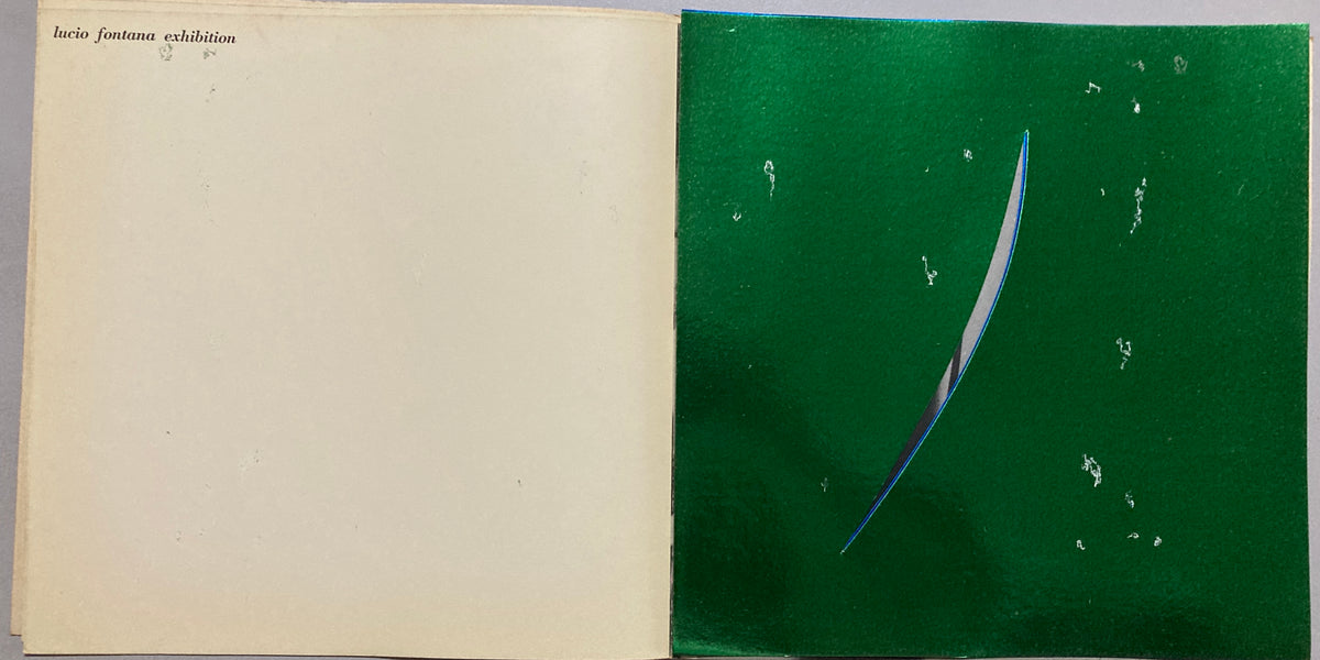 Lucio Fontana 1962 Tokyo Gallery Exhibition Catalogue Concetto Spaziale