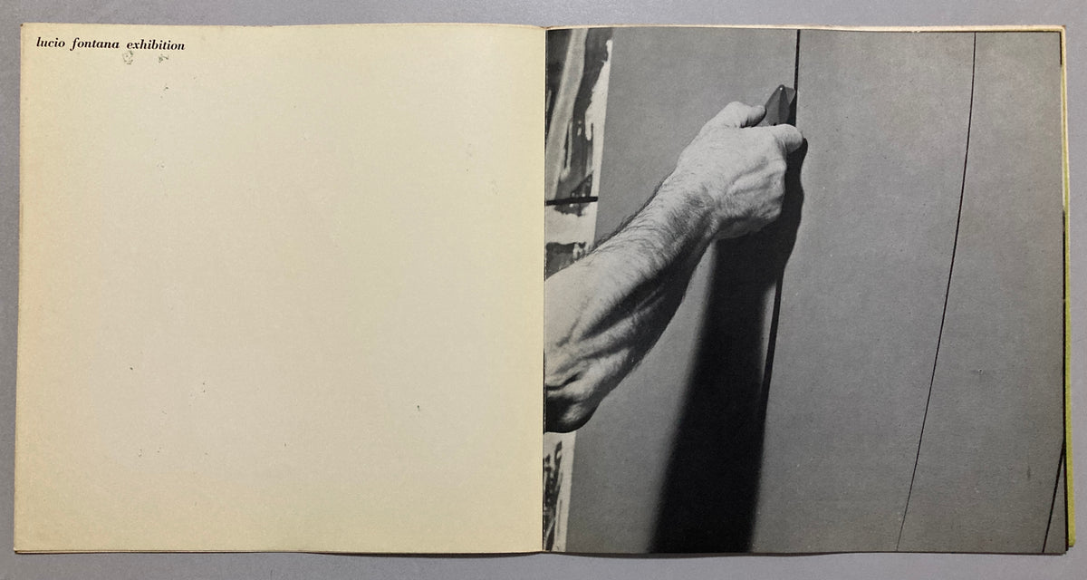 Lucio Fontana 1962 Tokyo Gallery Exhibition Catalogue Concetto Spaziale