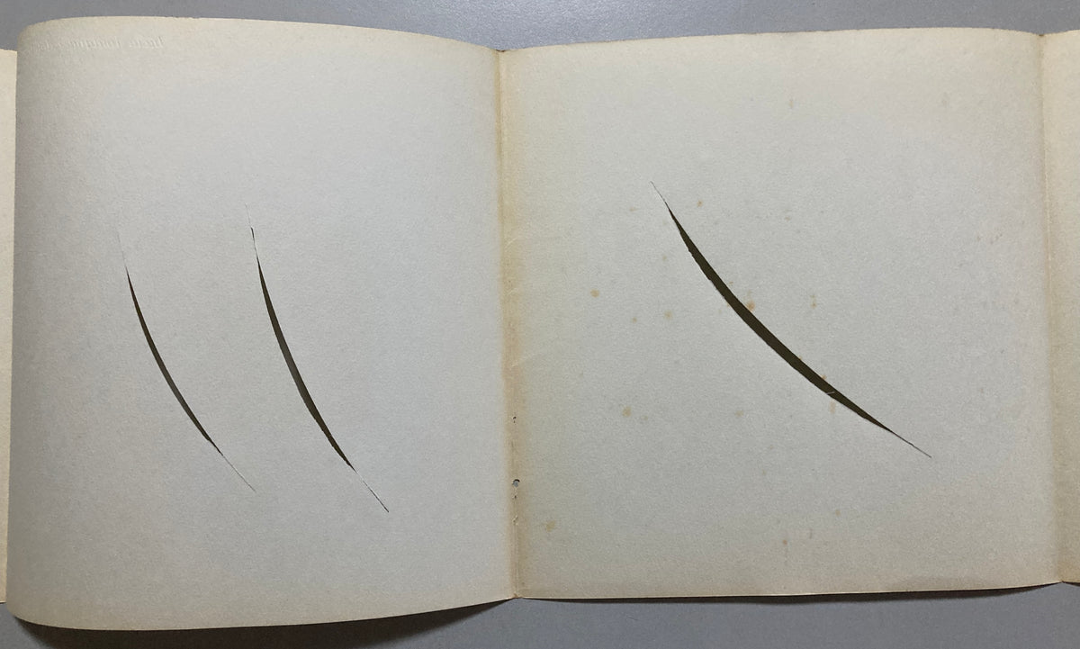 Lucio Fontana 1962 Tokyo Gallery Exhibition Catalogue Concetto Spaziale