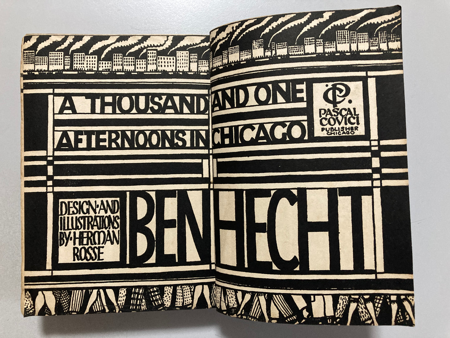 Ben Hecht 1001 AFTERNOONS IN CHICAGO 1930 First Japanese ed Rare Jazz Literature