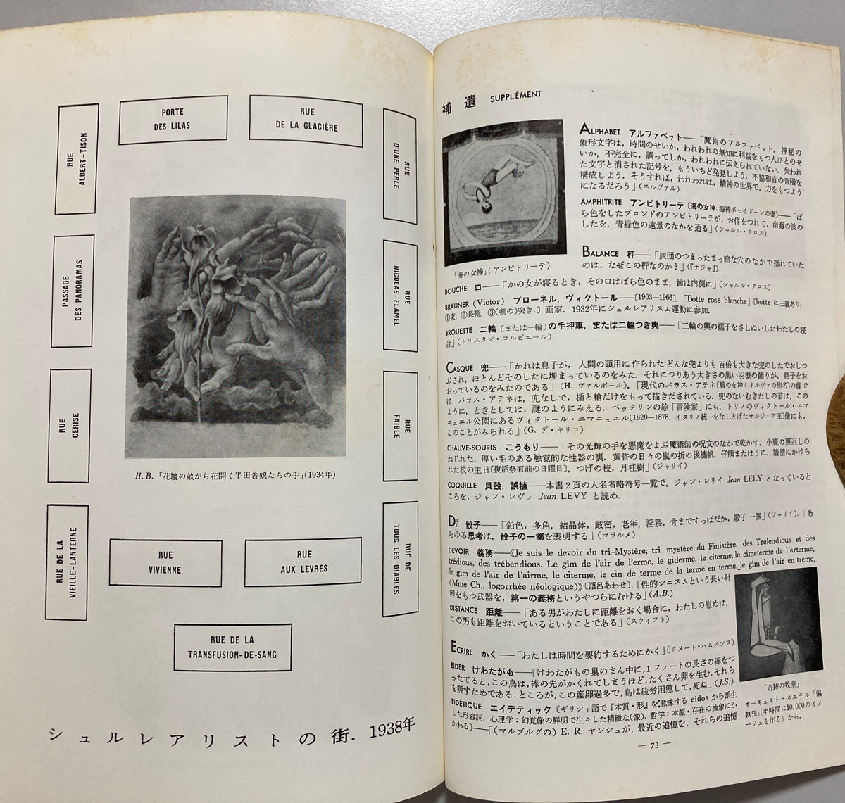 André Breton  Paul Éluard Abridged Dictionary of Surrealism 1971 Japanese First ed
